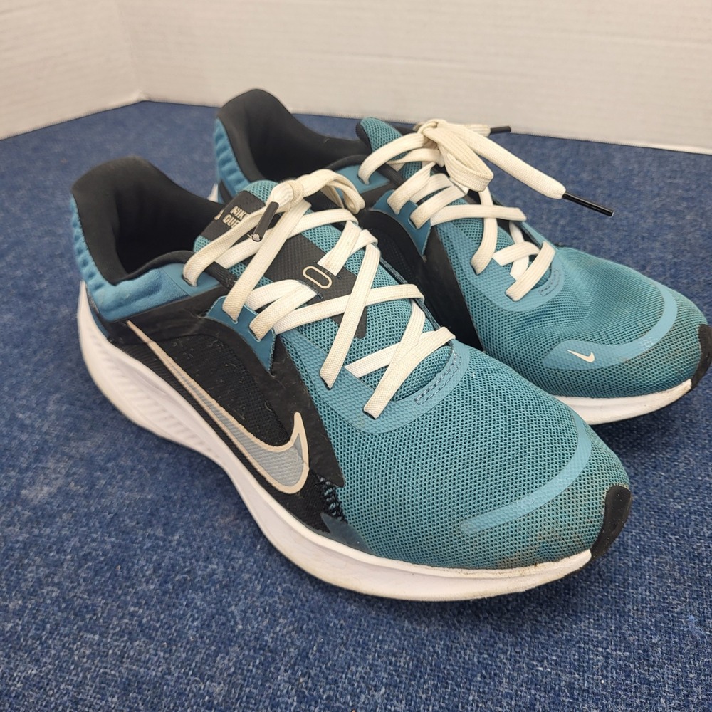 Nike Quest 5 Women Running Shoes Teal Black White Size 7 Activewear Athletic